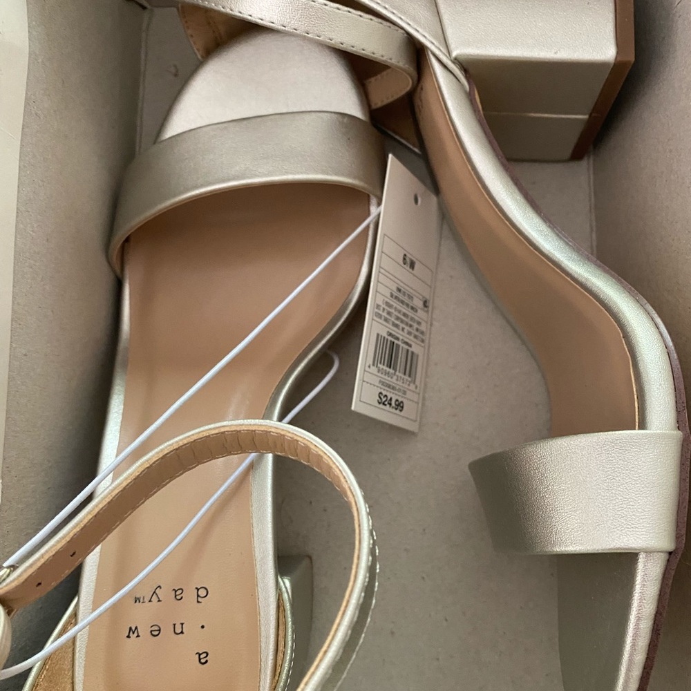 A New Day Silver High Heels